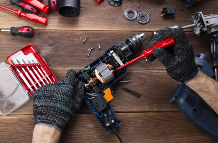 Power Tool Repair shop running on Get Repair